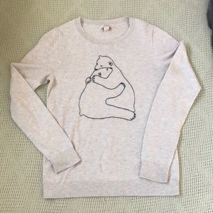 J Crew XS “Bear Hug” sweater ❤️